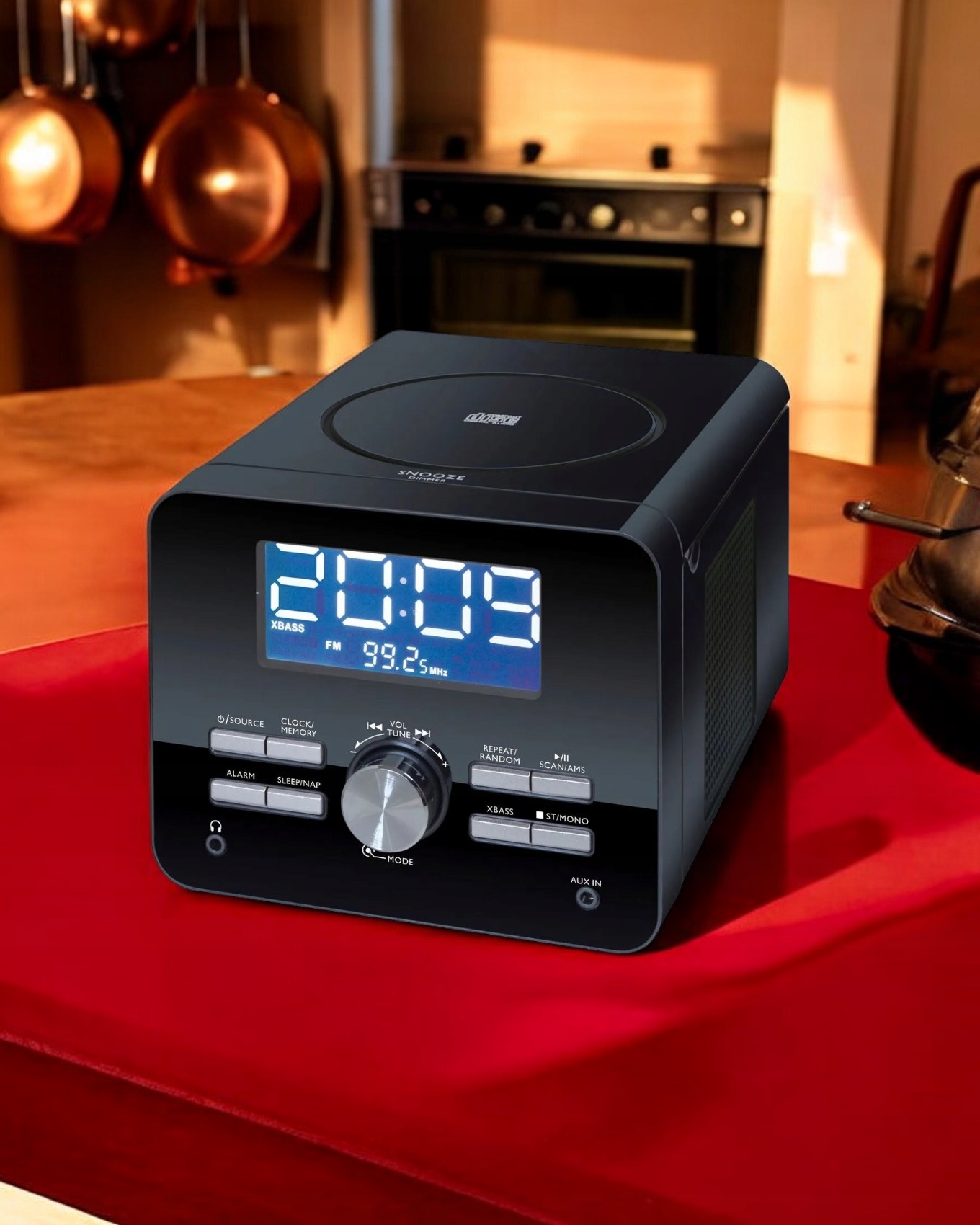 RADIO KUCHENNE RADIO ODTWARZACZ CD MP3 BUDZIK Model CDR 274