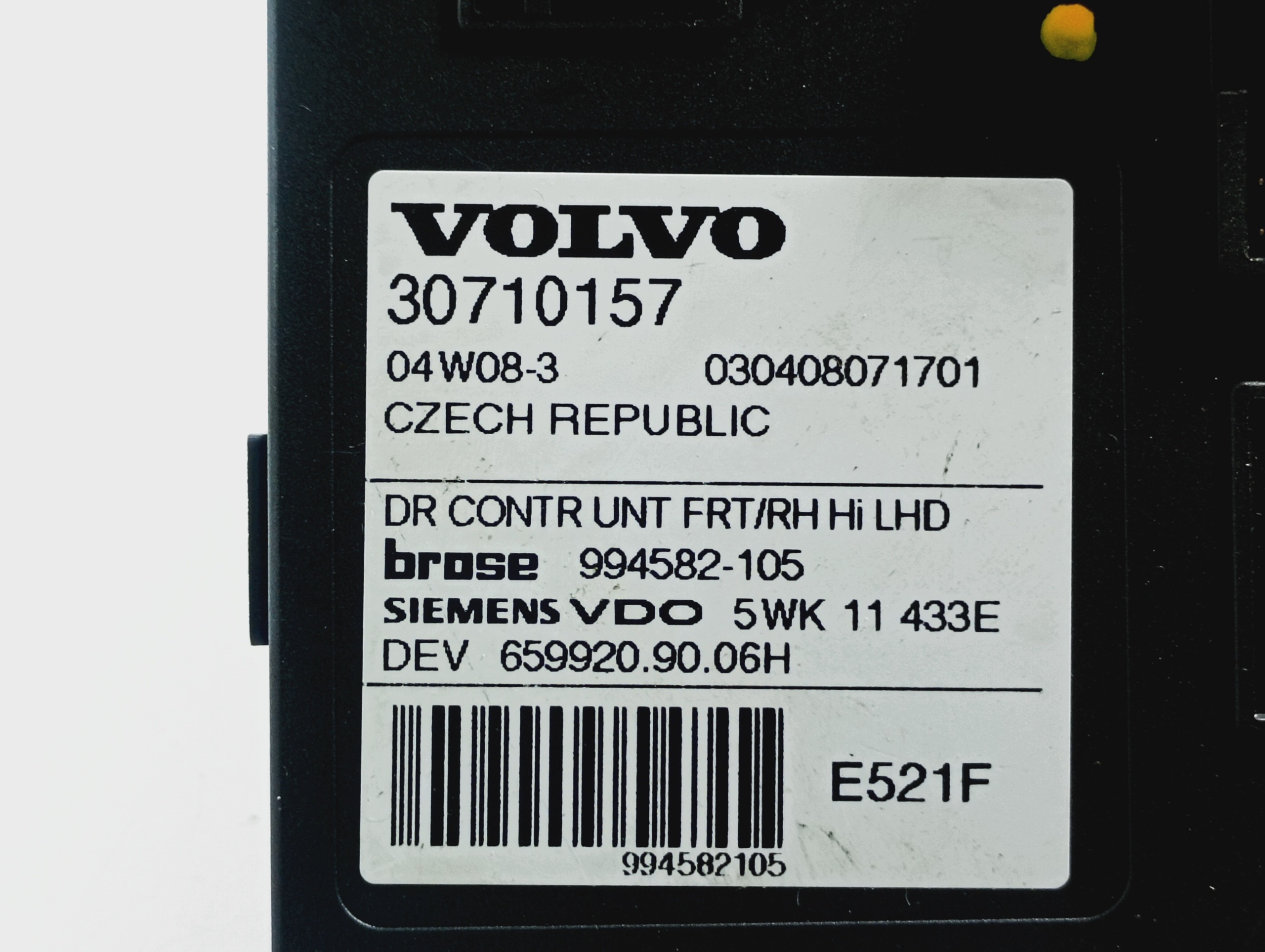 engine mini motor windows right front OE 30710157 Volvo V50 2 II KOMBI 03-06