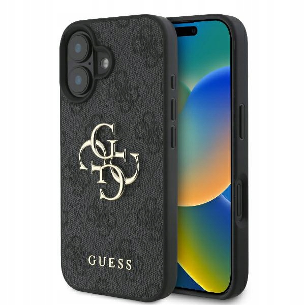 Pouzdro Guess 4G Big Logo pro iPhone 16, černé