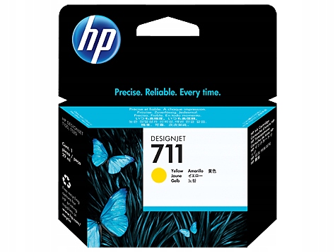Hp náplň č. 711 žltá, 29 ml CZ132A