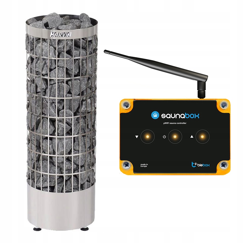 Sada do sauny pec Harvia PC70E 6,8 kW a ovládač BleBox SaunaBox Pro
