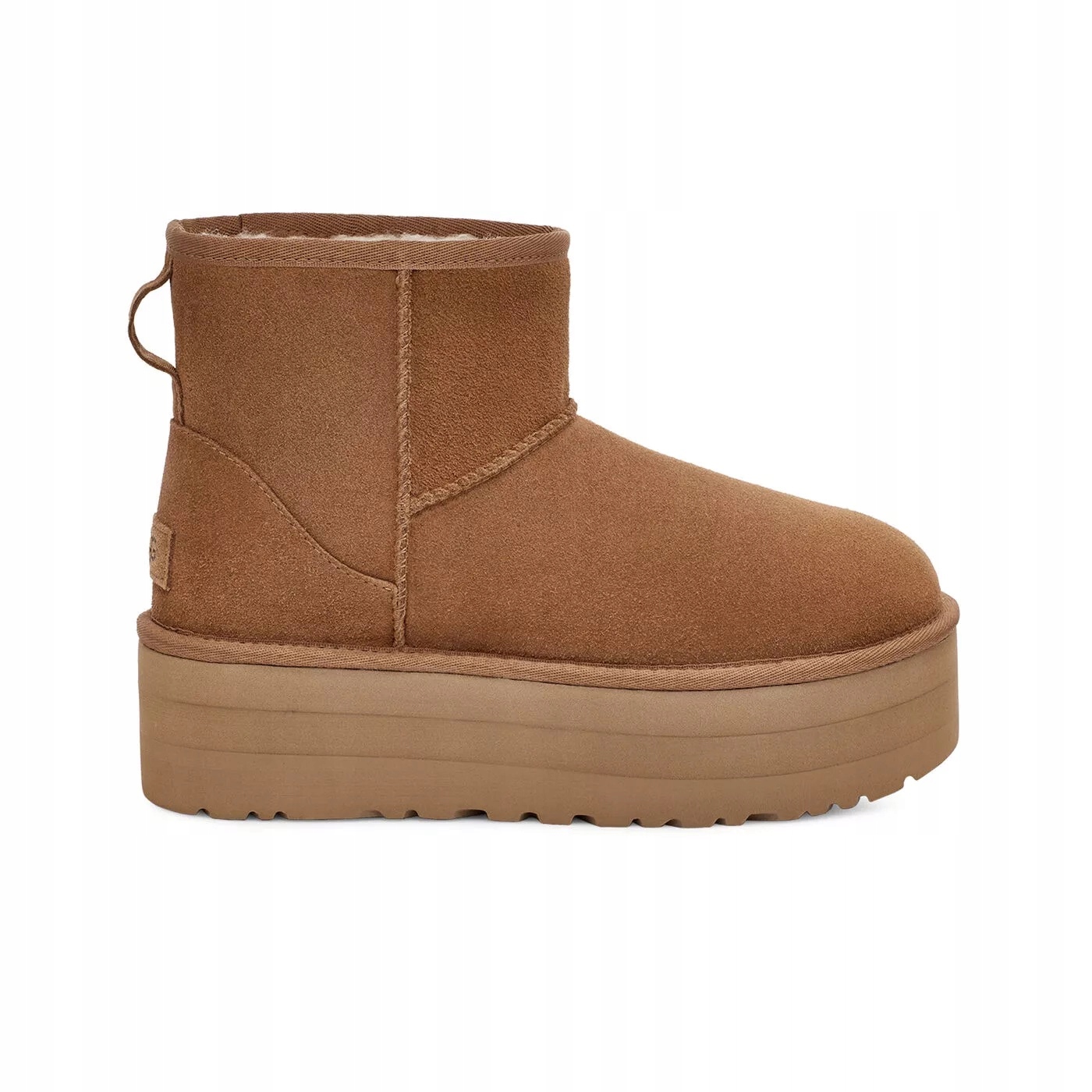 Dámské boty Ugg Classic Mini Platform 1134991-CHE hnědé semišové 40