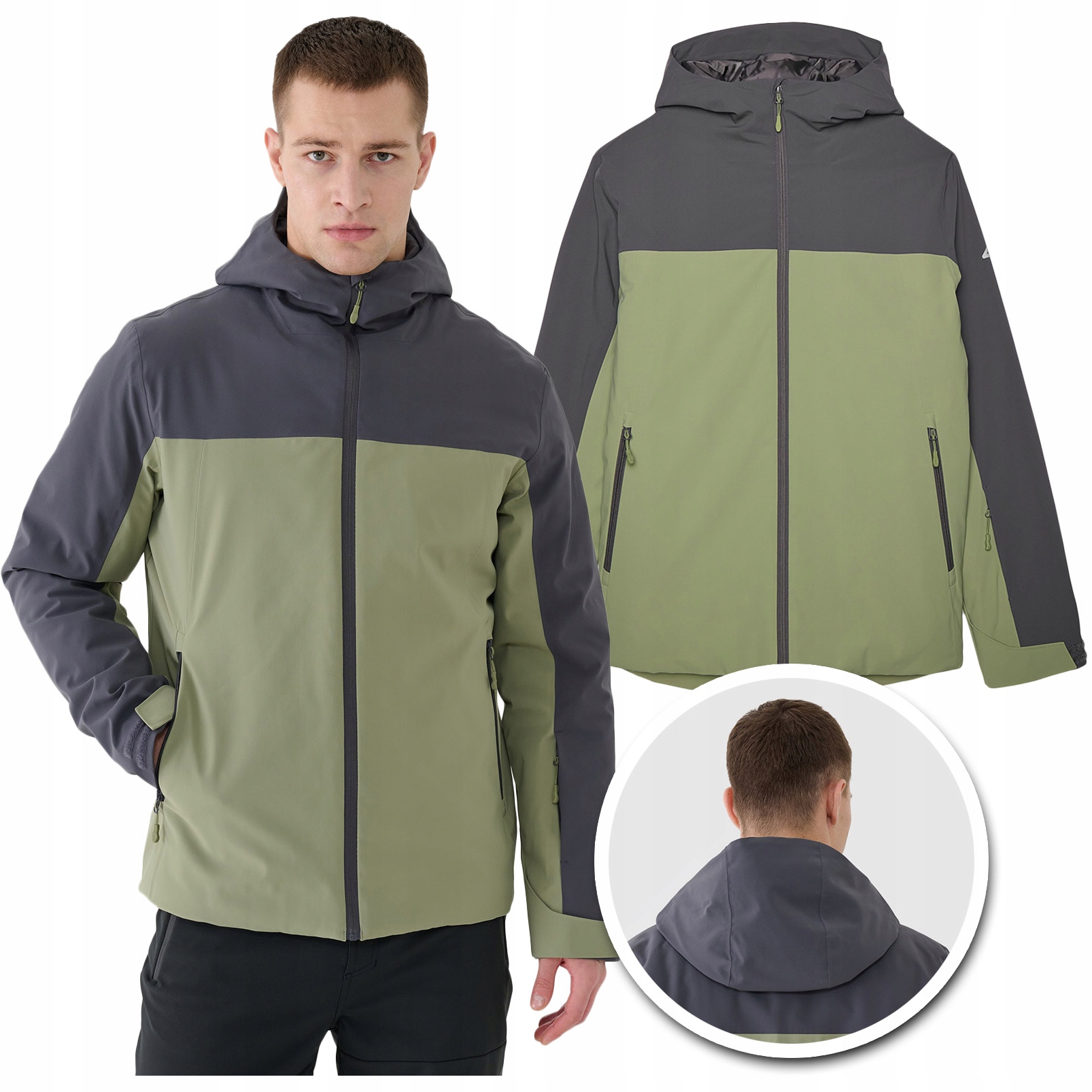 Kurtka narciarska męska 4F NeoDry 5000 wodoodporna, ocieplana, sportowa XXL