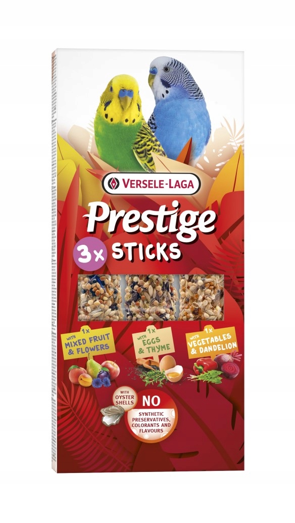 Versele laga Prestige Sticks Triple kolby dla papużek falistych 3 sztuki