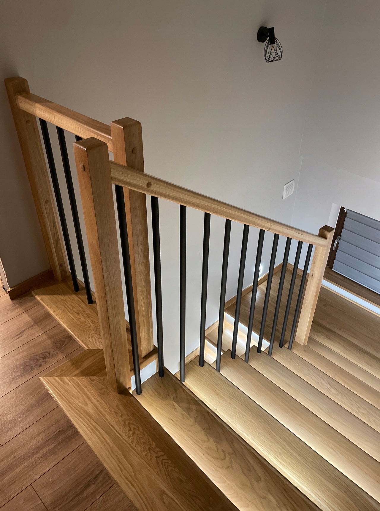 RURA DO BALUSTRADY CZARNY MAT 19MM 160CM TRALKA SŁUPEK PORĘCZ HARFA Długość 160 cm