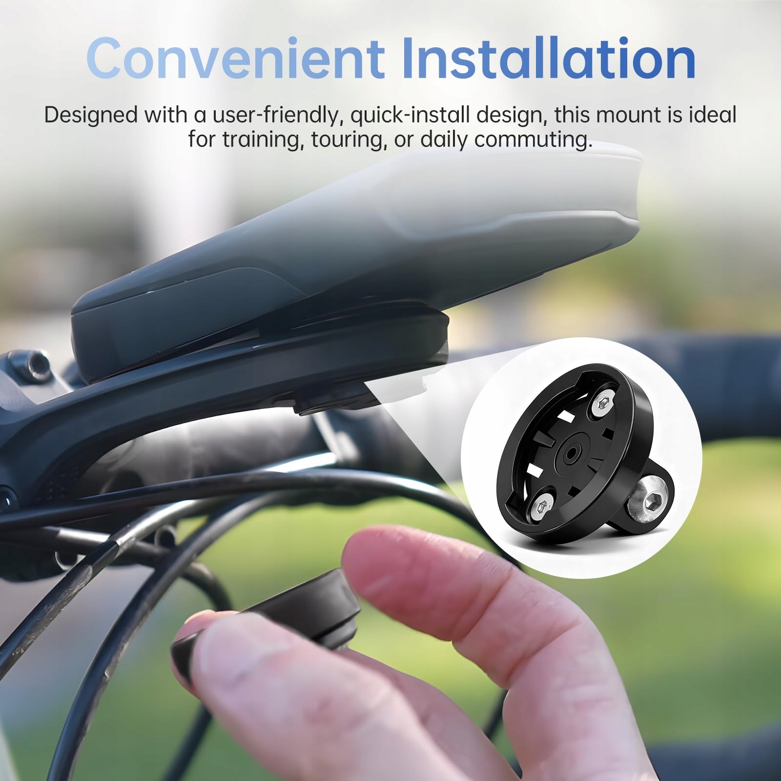 Uchwyt Rowerowy Do Garmin GoPro Adapter Licznika Kamery Lampki KALEXION — miniatura 5