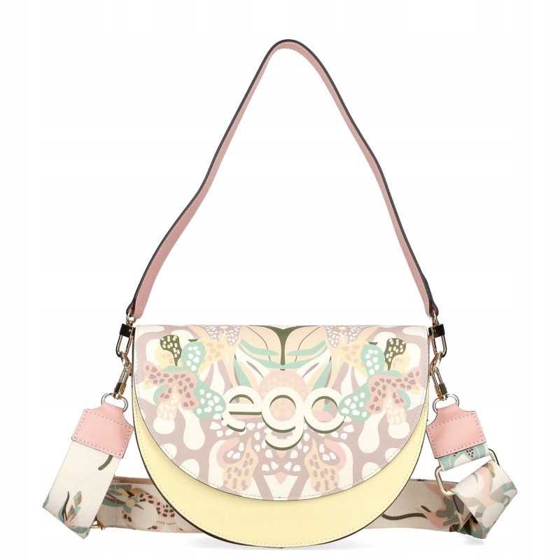 Ego dámská kožená kabelka s barevným půlměsícem, crossbody