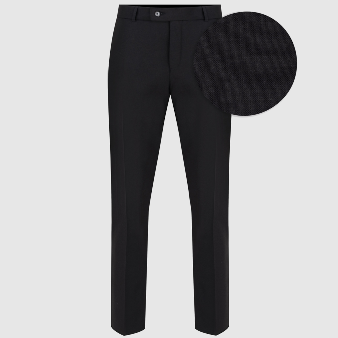 Černé smokingové kalhoty s příměsí vlny Slim Fit Pako Lorente 96
