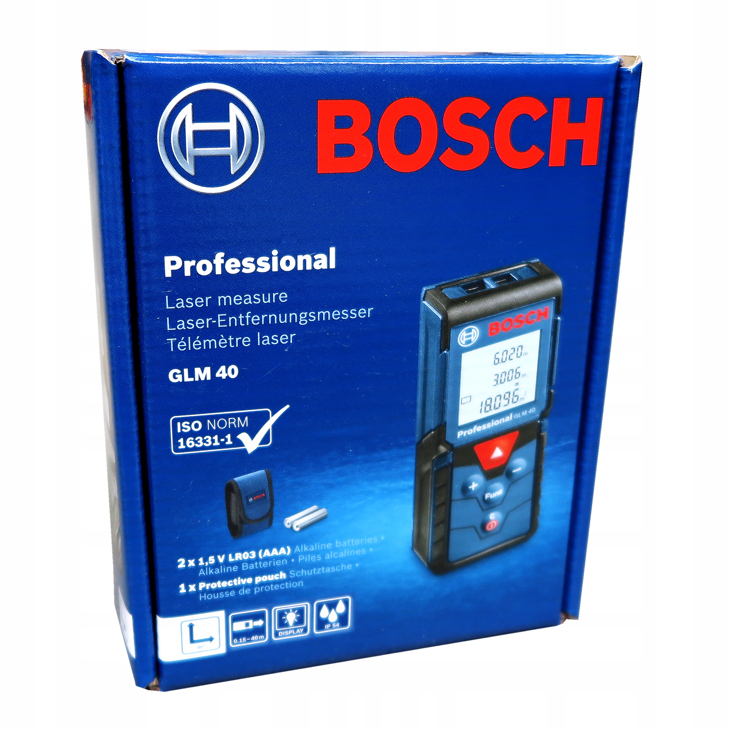 Dalmierz laserowy BOSCH GLM 40 0601072900 40m etui Stan opakowania oryginalne