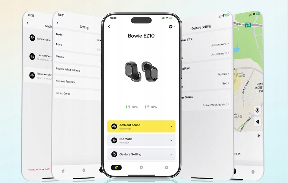 BASEUS DOTYKOWE BEZPRZEWODOWE SŁUCHAWKI DOKANAŁOWE TWS BLUETOOTH 5.3 300MAH Zasięg 10 m