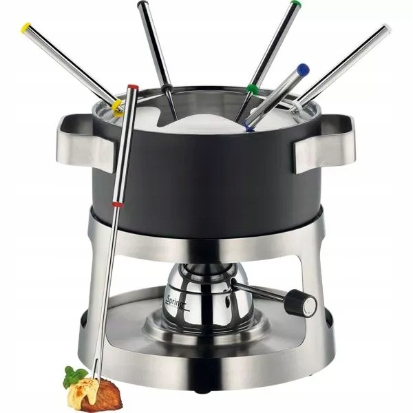 Fondue sada nerezová Spring Andermatt 9 dielov