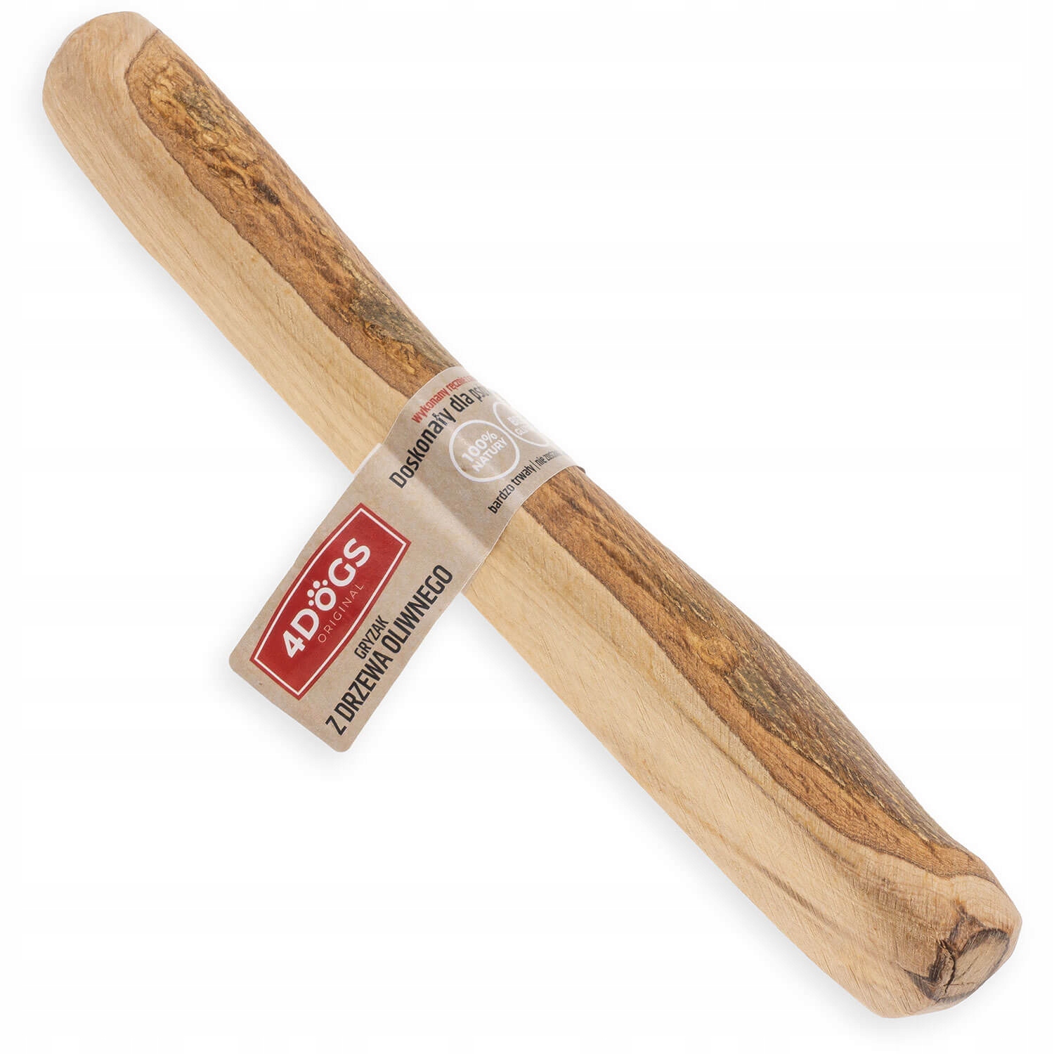 

4DOGS Gryzak zabawka dla psa patyk drewno oliwne M