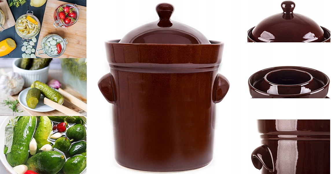 GARNEK HERMETYCZNY BOLESŁAWIEC 5L OGÓRKI KAPUSTA MIĘSO KISZENIE PEKLOWANIE Rodzaj beczka