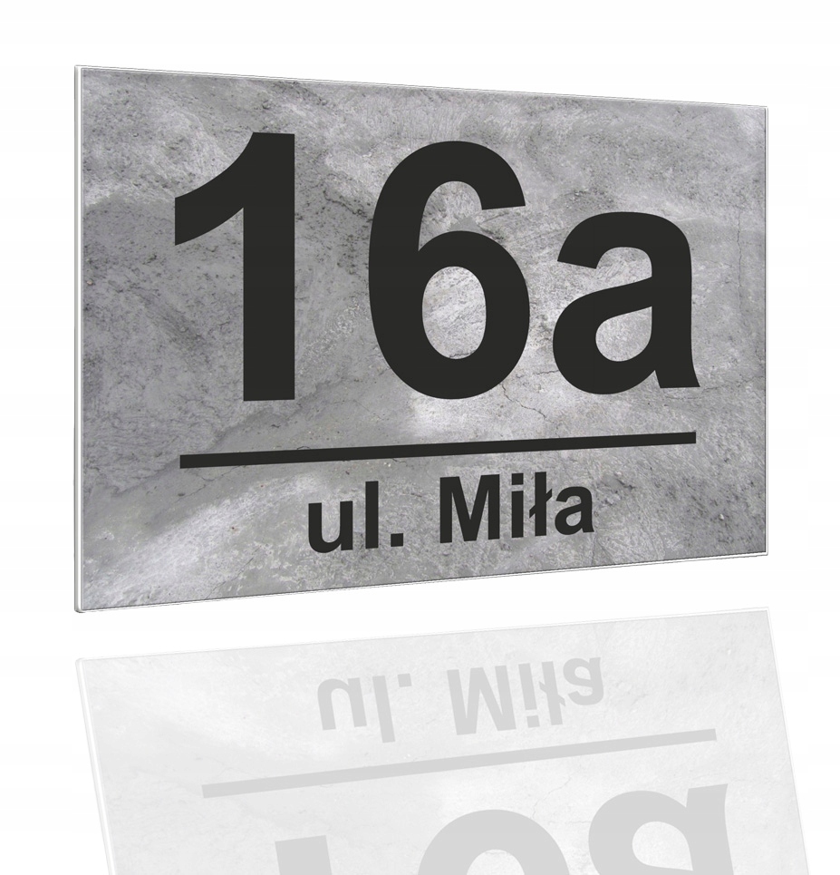 

Tabliczka Adresowa Numer Domu 32x21 cm Adres Ulica