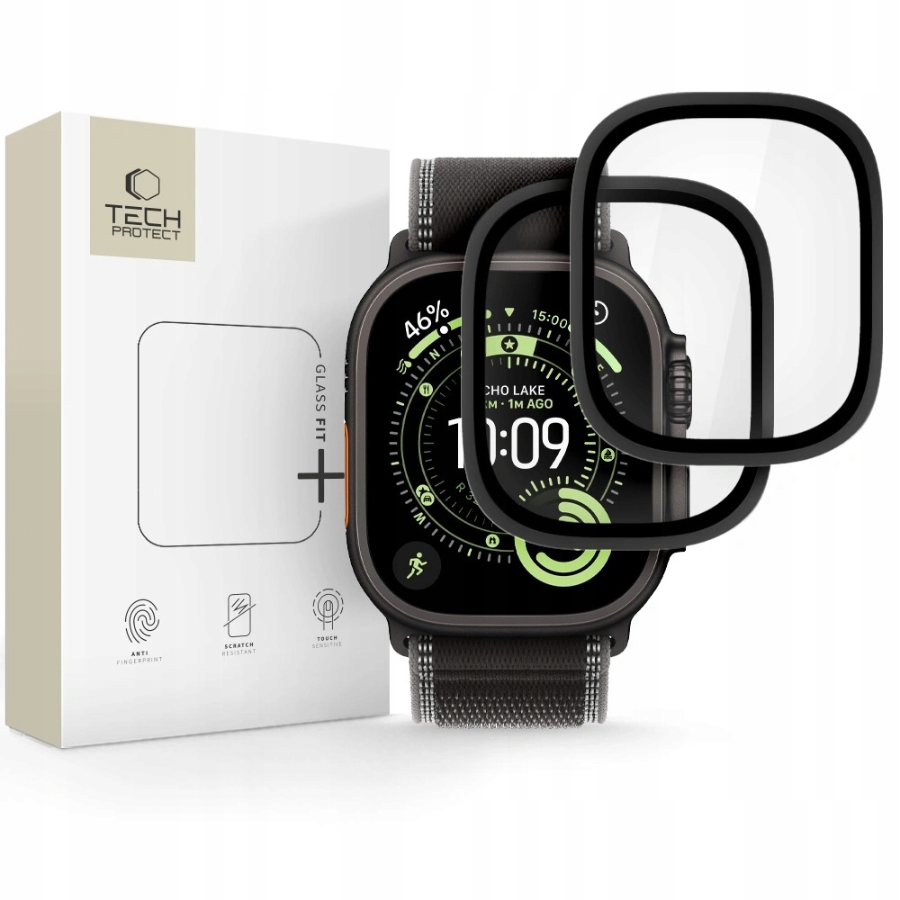Szkło Hartowane Tech- Protect Glass Ring 2- Pack Apple Watch Ultra 1 2 3