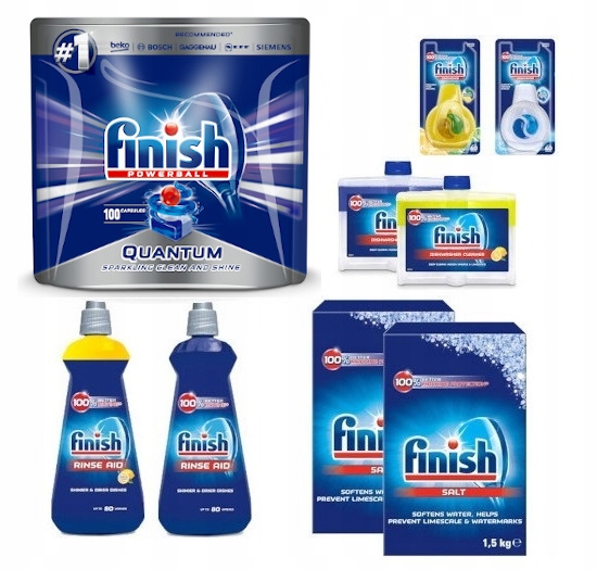 

Finish Quantum Max zestaw XXL do zmywarki 9 sztuk