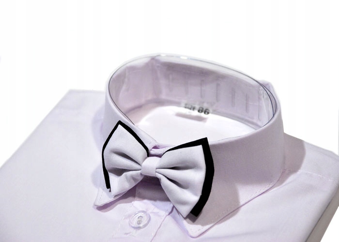 KOSZULA CHŁOPIĘCA BIAŁA Z KRÓTKIM RĘKAWEM 104 CM K Marka bez marki