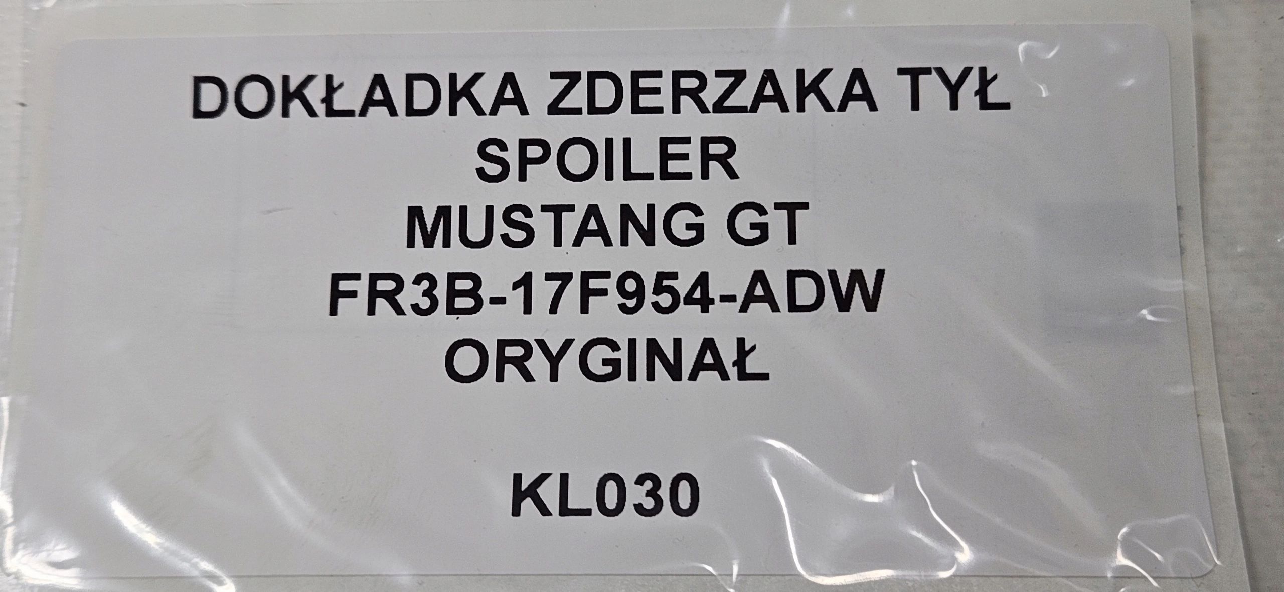 accessori Paraurti posteriore SPOILER MUSTANG VI GT ORG