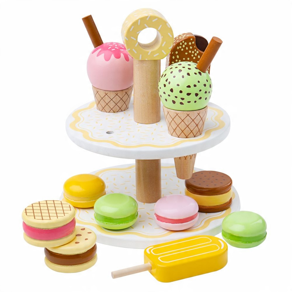 

Bigjigs Zestaw Drewniany Słodkości Ciastka Lody