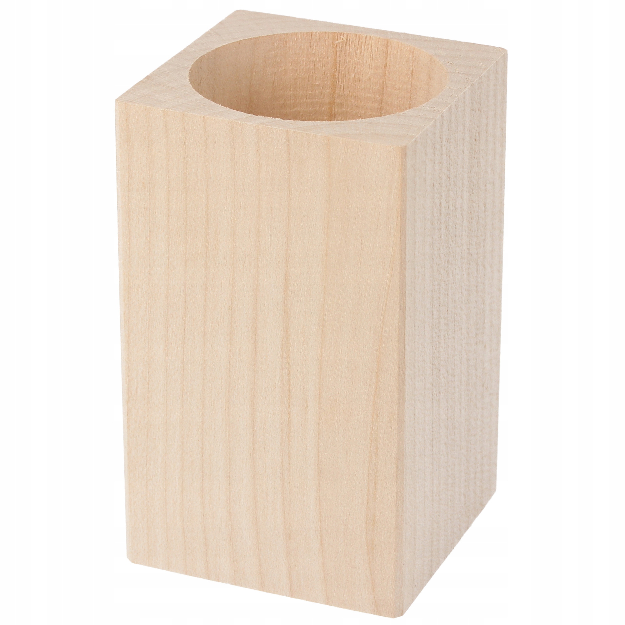 

Kubek drewniany, pudełko na kredki 10cm Eko
