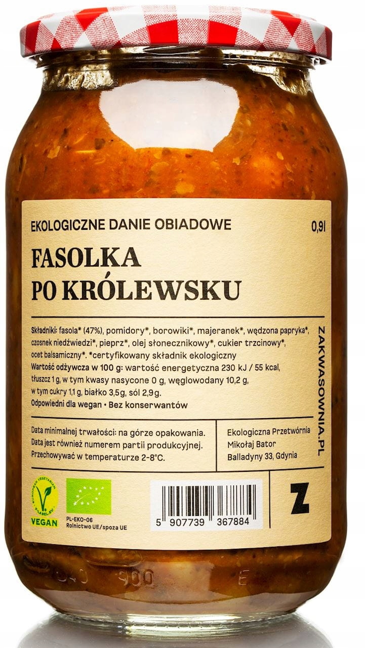 Zakwasownia Fazole po královsku Bio 900 ml