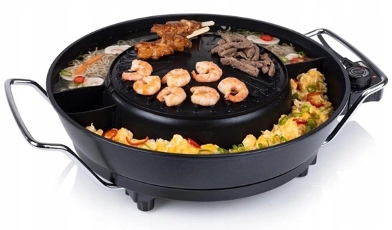 Elektrický gril na kórejský Bbq s funkciou hot pot 3L, 36 cm Tristar