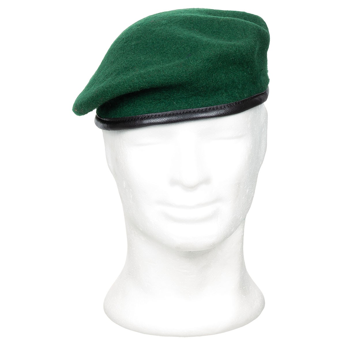 Vojenský baret Mfh, zelený, lisovaný, vlněný, velikost 59 cm