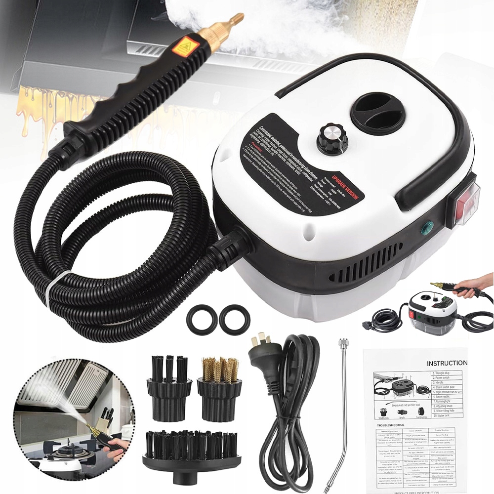 Parní Čistič Oken Parní Čistič 1000 ML 2500 W S 3 Kartáčovými Hlavami