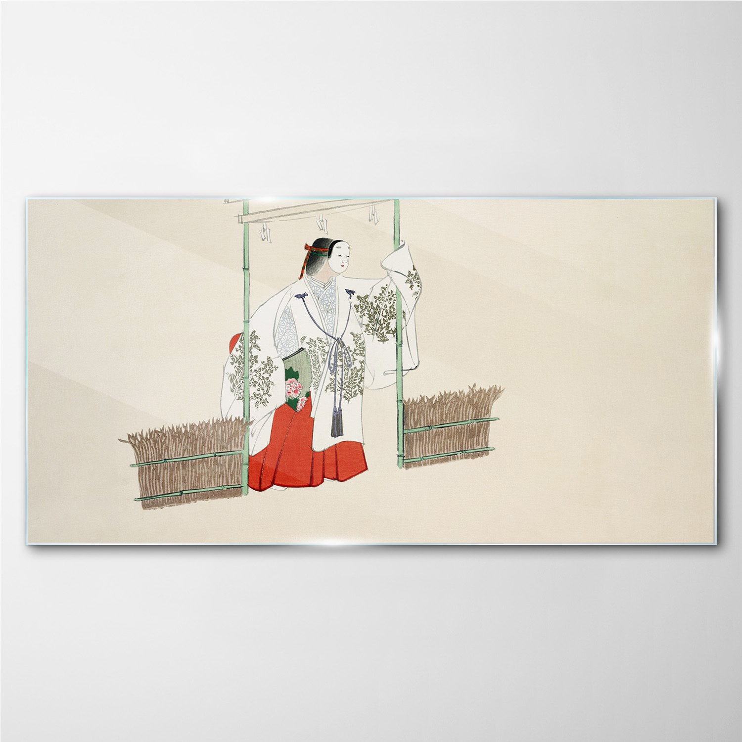 

Szklany obraz na ścianę Azjatyckie kimono 100x50