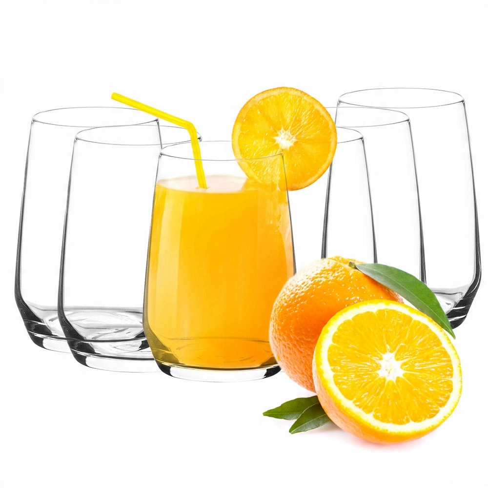 

Szklanki Komplet 6 Szklanek Do Soku 450 ml Rubin