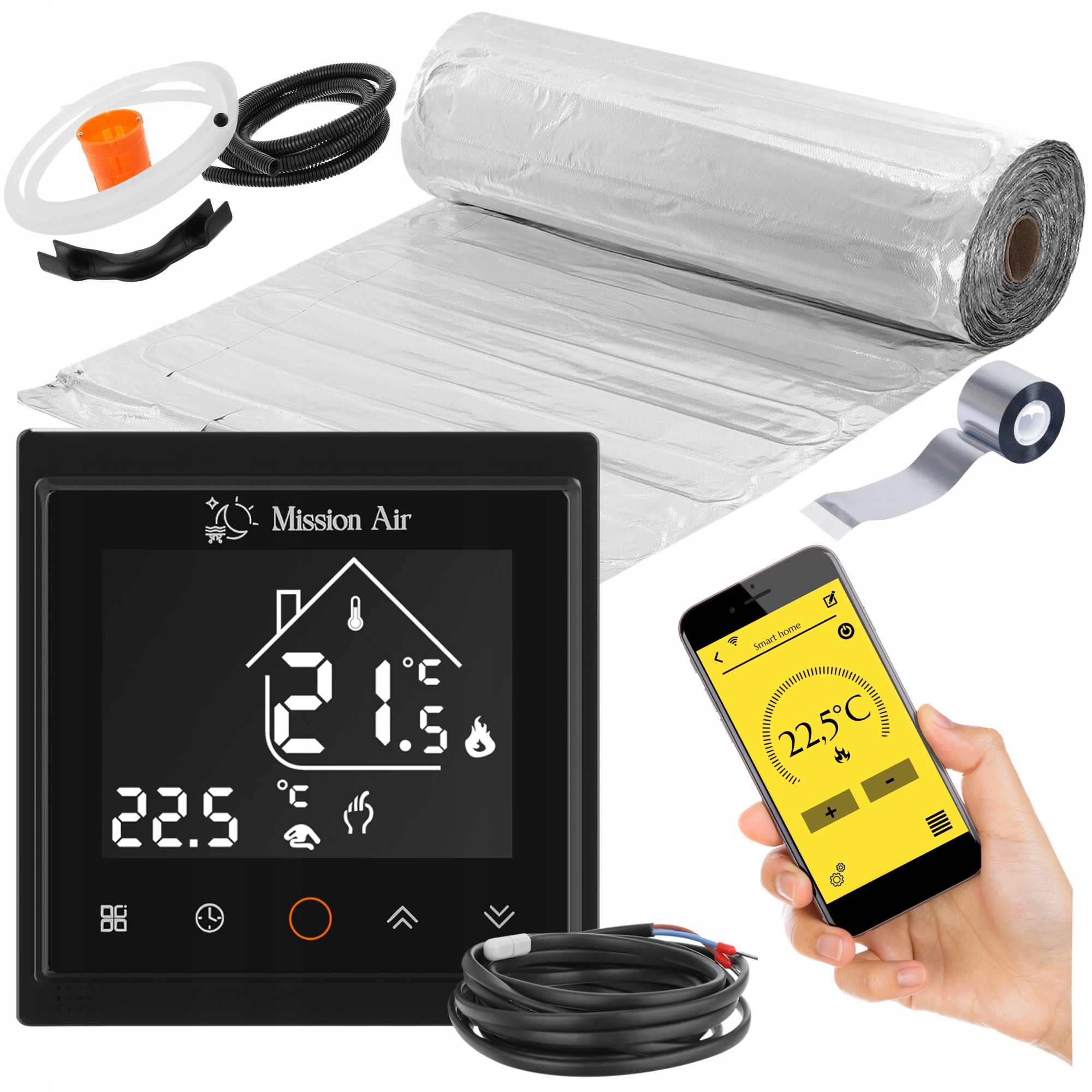 Set Vykurovacia podložka pod panely MAL-160W/m² 6 m²