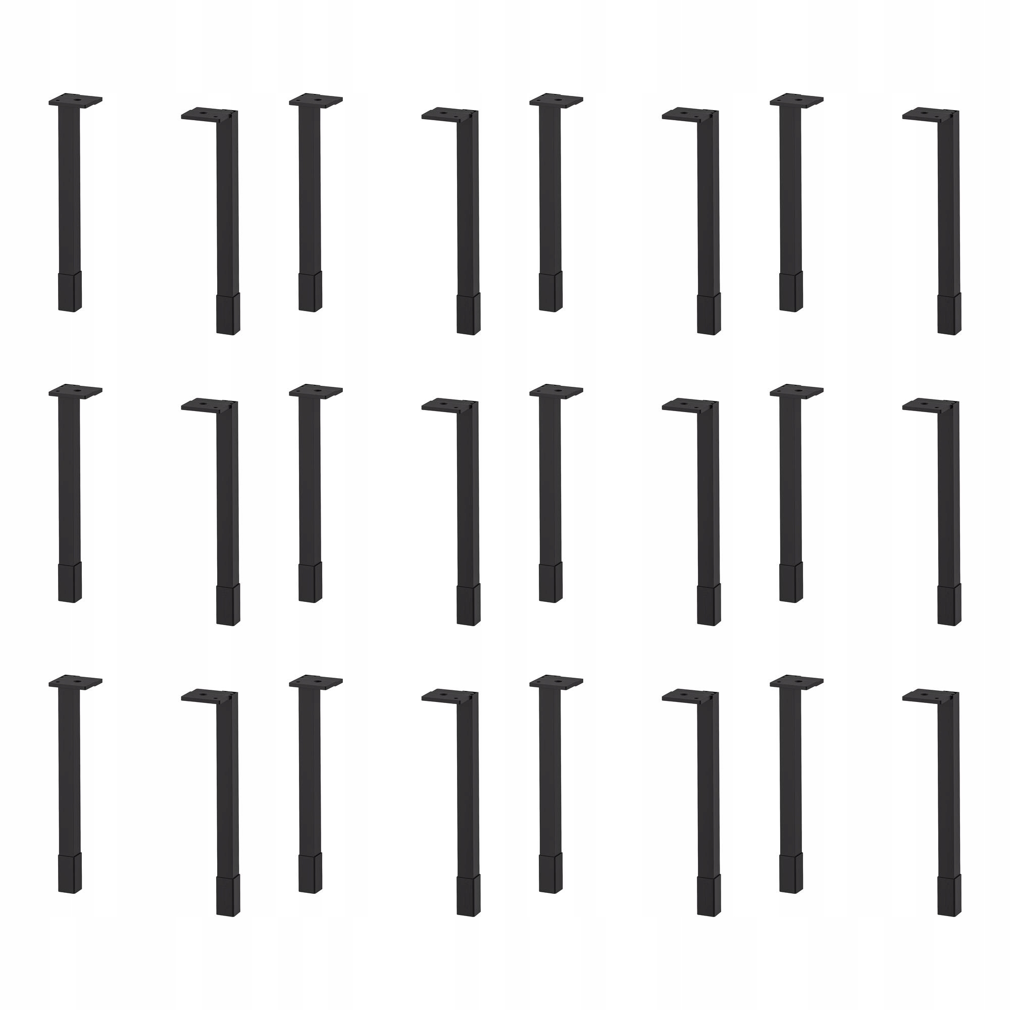 12 szt. Nogi do szafki 23.5 cm antracyt regulowane Enhet