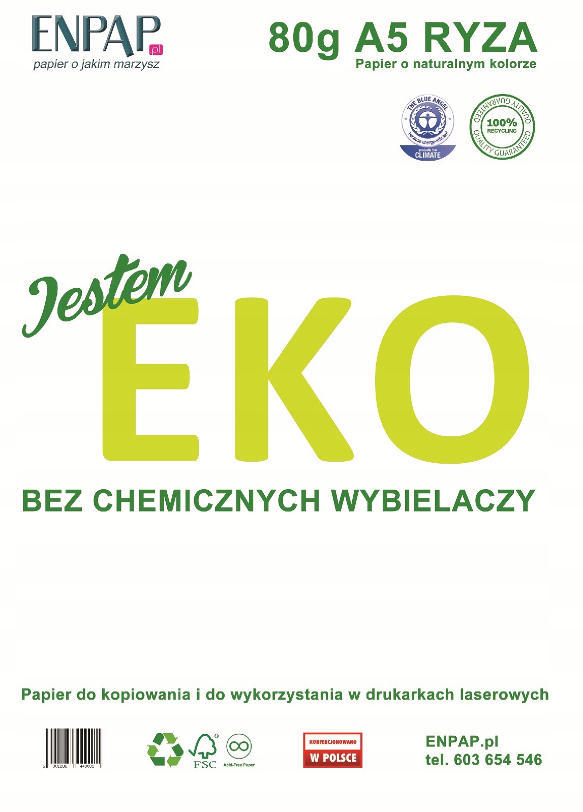 

Papier Ksero Eko A5 Szary 80G 500 Ark