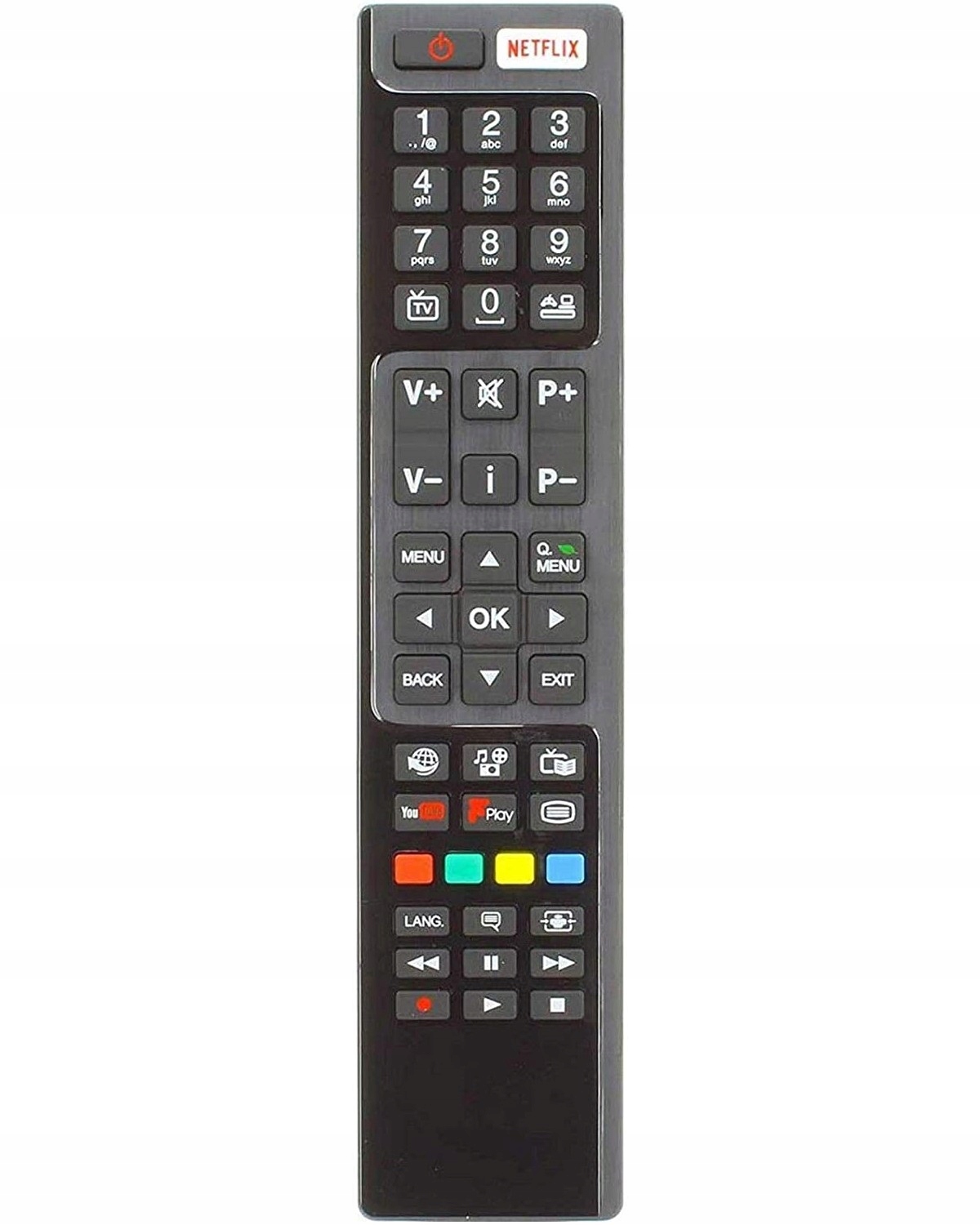 PILOT DO TV HITACHI / BUSH / JVC RC4848F NETFLIX HQ