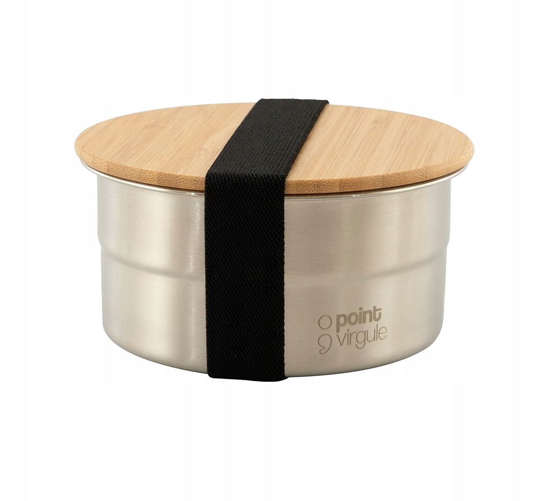 Lunch box okrągły 600 ml Inox Point Virgule