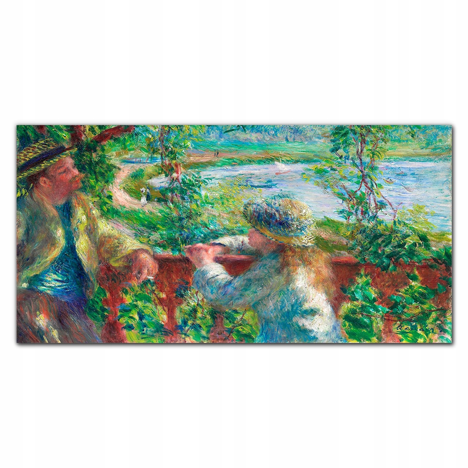 Obraz plátno Človek dieťa les jazero 140x70