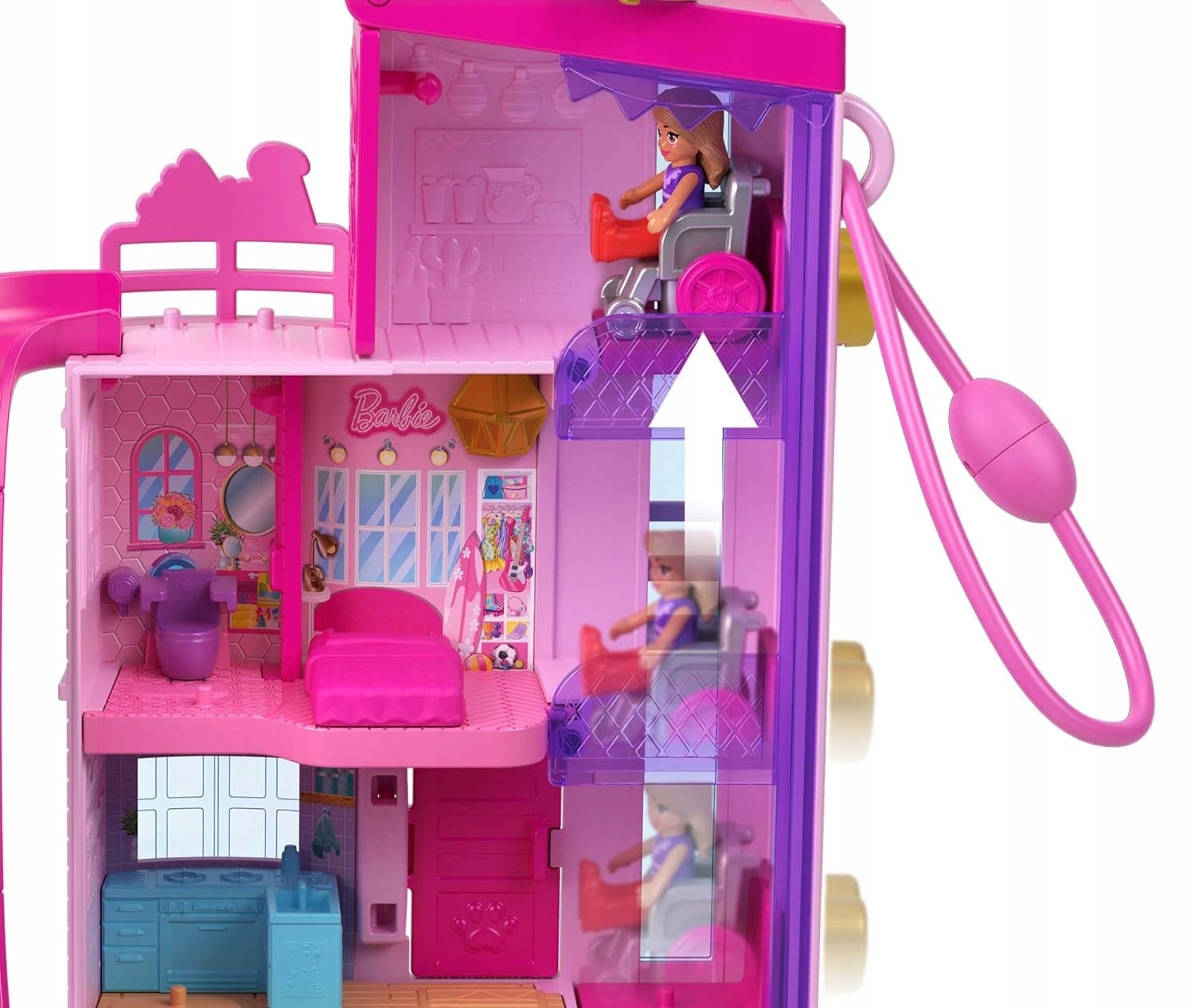 LALKA POLLY POCKET WYMARZONY DOMEK BARBIE + akcesoria zestaw do zabawy Marka Polly Pocket