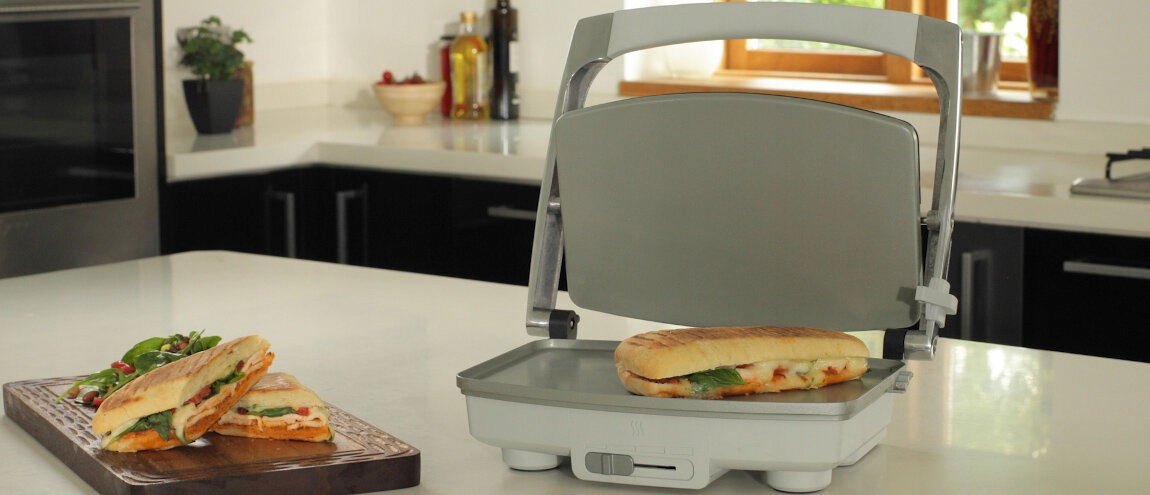 BREVILLE DuraCeramic Opiekacz Do Kanapek Panini Stal Nierdzewna 2 Sztuki — miniatura 16