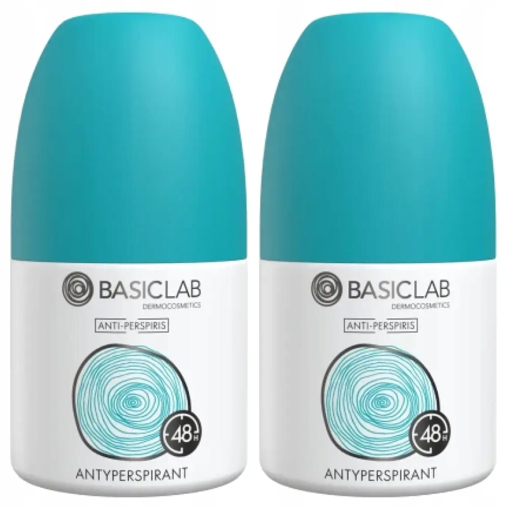2x BasicLab Anti-Perspiris Antyperspirant 48h, 60 ml
