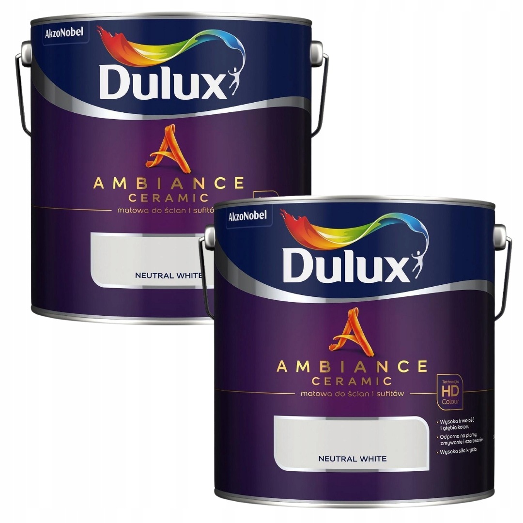 Set Dulux 2x2,5L Ambiance Ceramic Barva Keramická Neutral White 5L