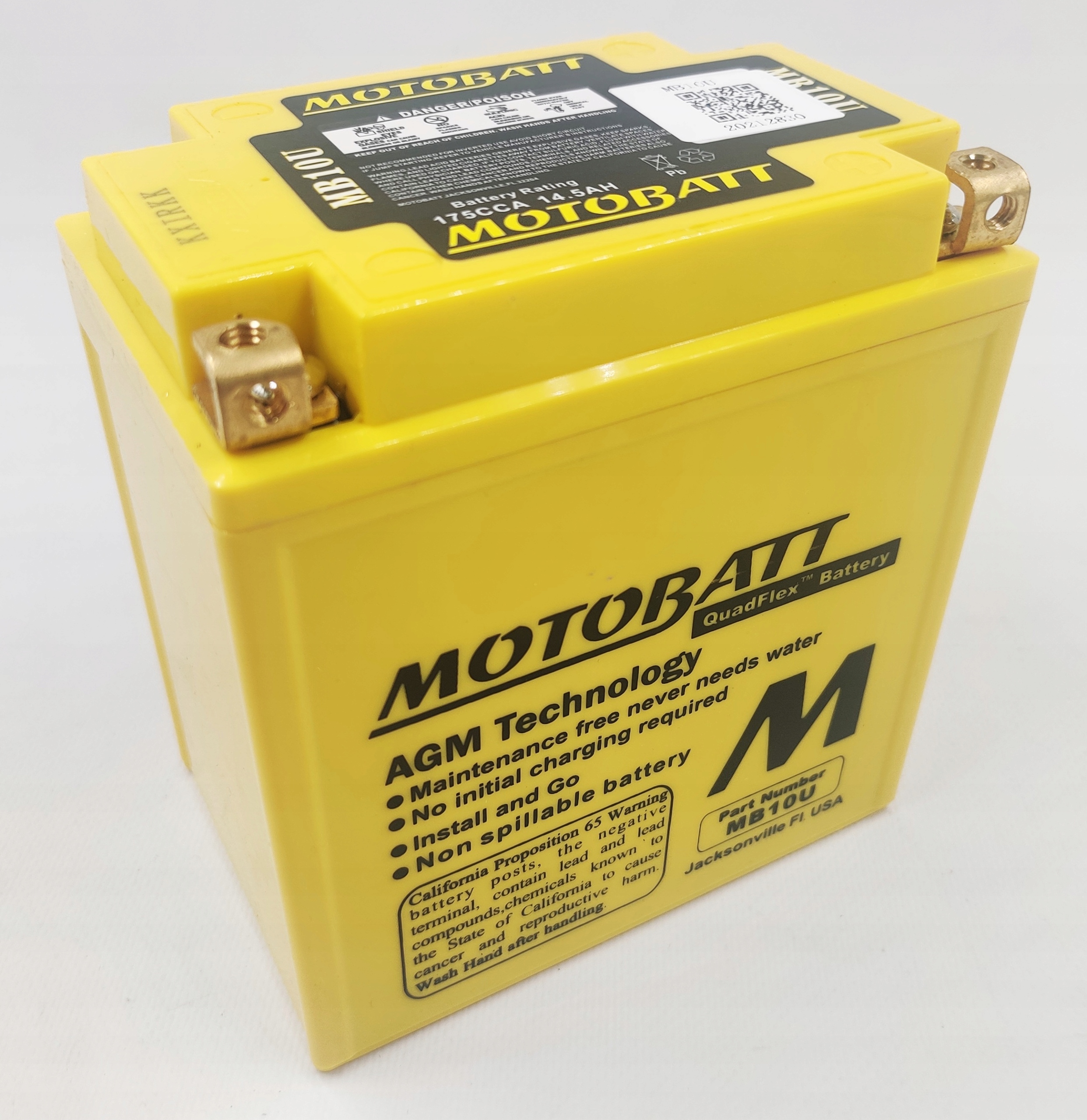 Batéria Motobatt MB10U 12V 14,5Ah 175Ah YB10L