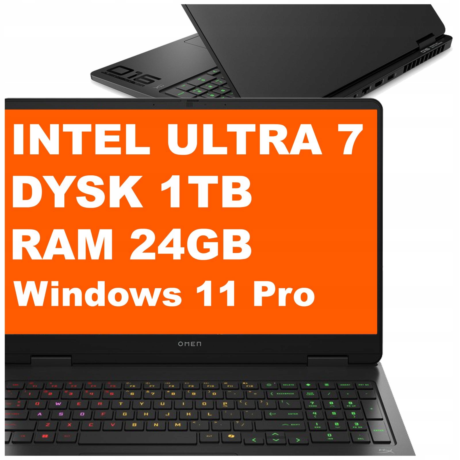 Laptop Hp Omen 16-am Ultra 7 24GB 1TB Rtx 5060 16" 2k 144Hz W11 Pro Czarny
