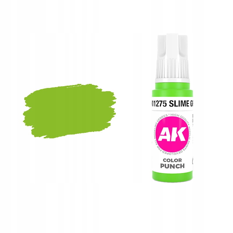 Ak Interactive 11275 Farba akrylowa Slime Green Color Punch 17 ml