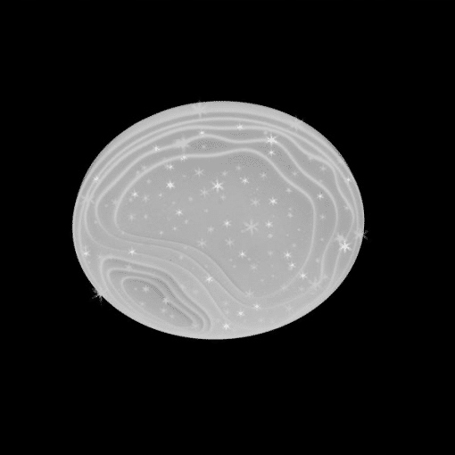 Kruhový stropní svítidlo Led vzor hvězd odrážejících se v mořských vlnách ložnice