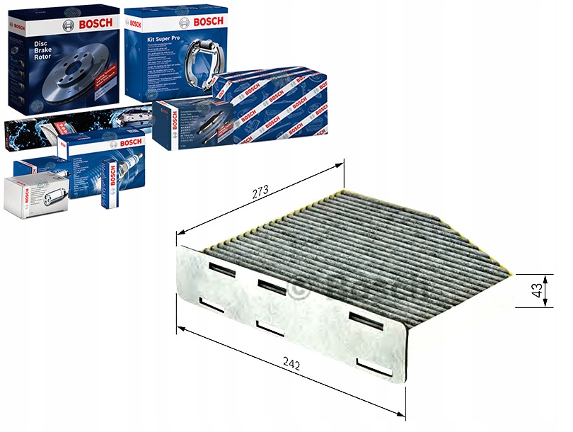 Bosch Kabinový Filtr Bos, 1 987 432 464