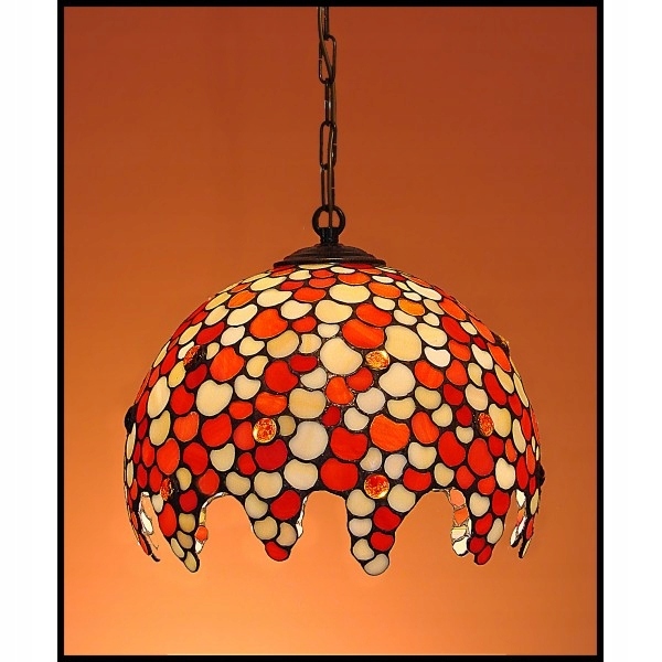 Lampa luster záves vitráž Kvapka 40 cm