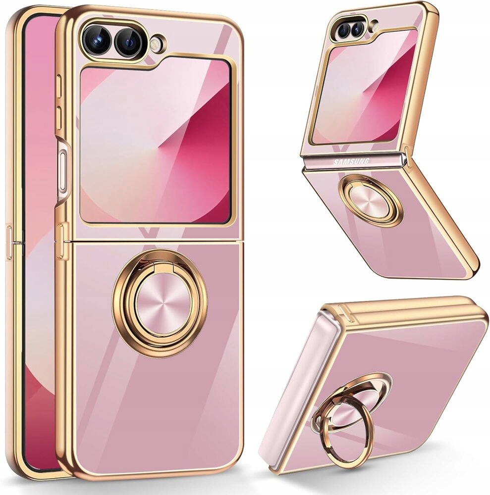 Etui do Samsung Galaxy Z Flip6 5G, z uchwytem na palec, obudowa, pokrowiec