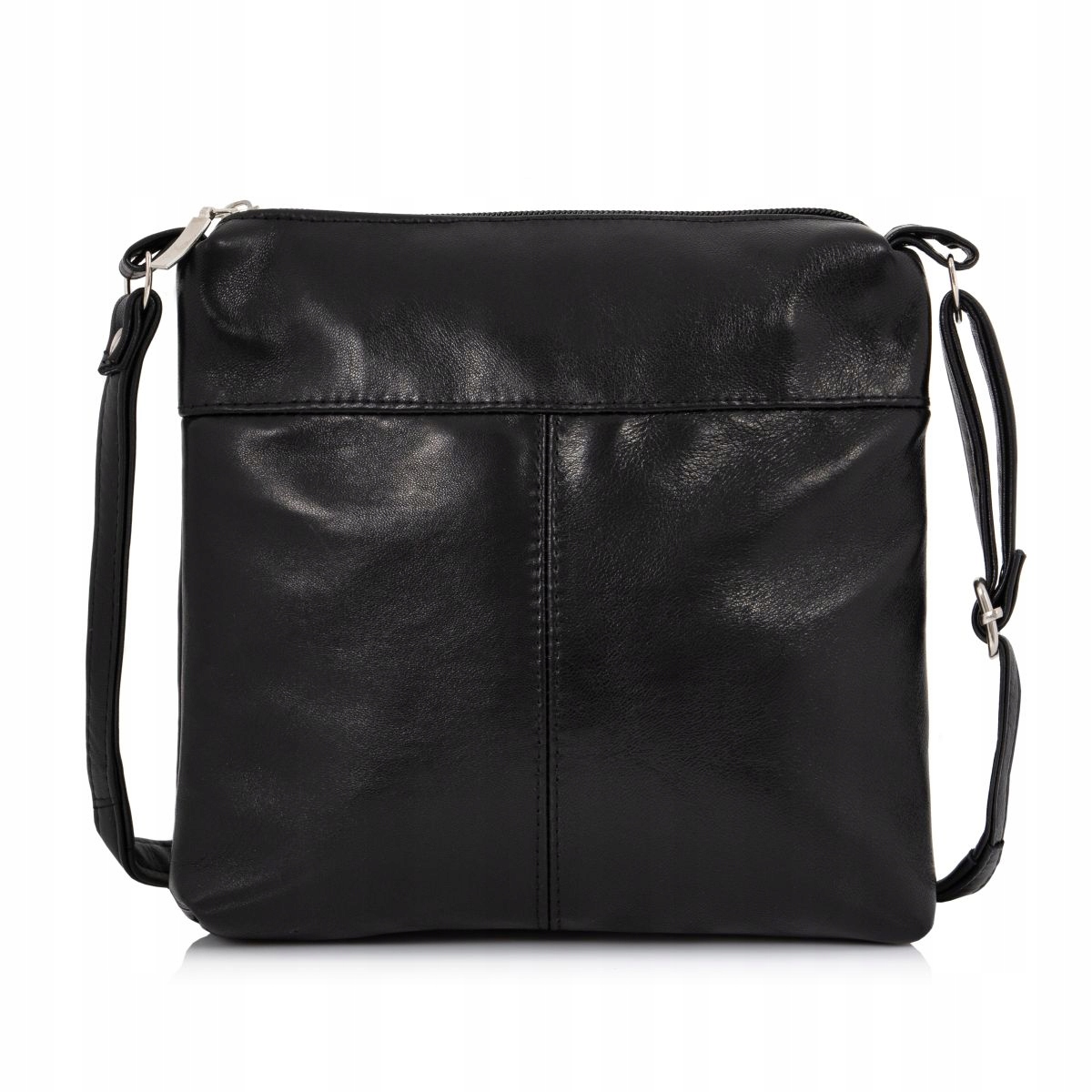 Malá kabelka Přes Rameno Kožená Čtvercová plochá černá Fabi Belveder