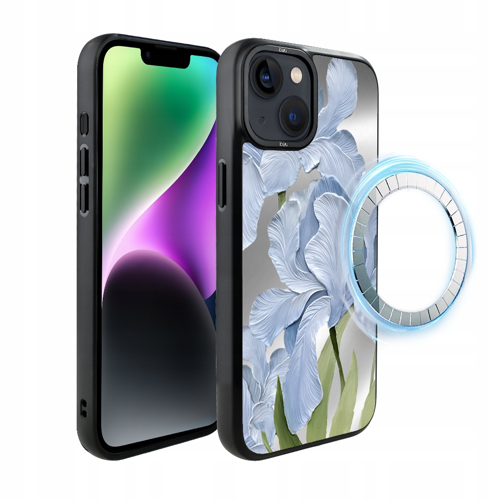 Pouzdro pro iPhone 14 Ibizu DropGuard Matt s MagSafe, modrý iris