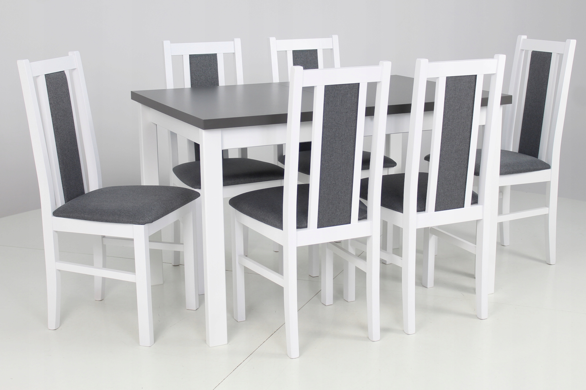 Zestaw do kuchni 6 krzeseł + stół rozkładany 180cm Kolor blatu grafit